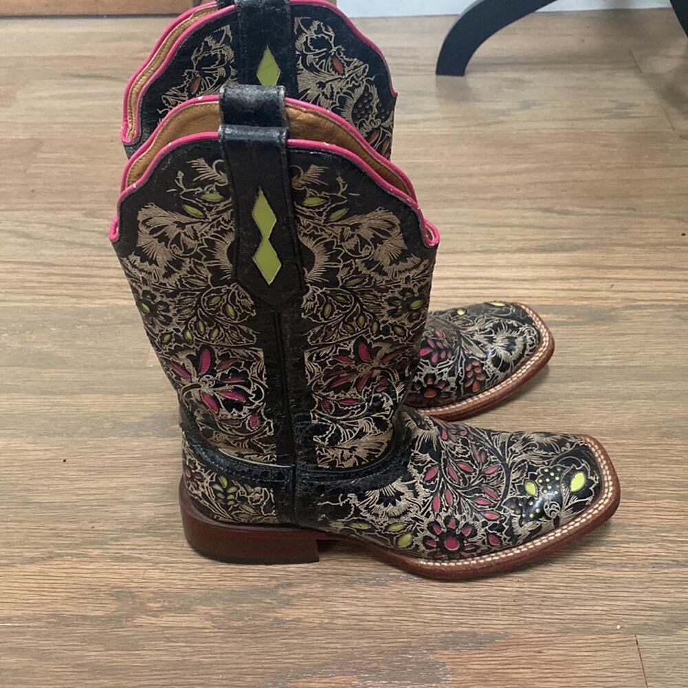 Johnny Ringo Western Boots Square Toe Size 7 - Picture 2 of 11